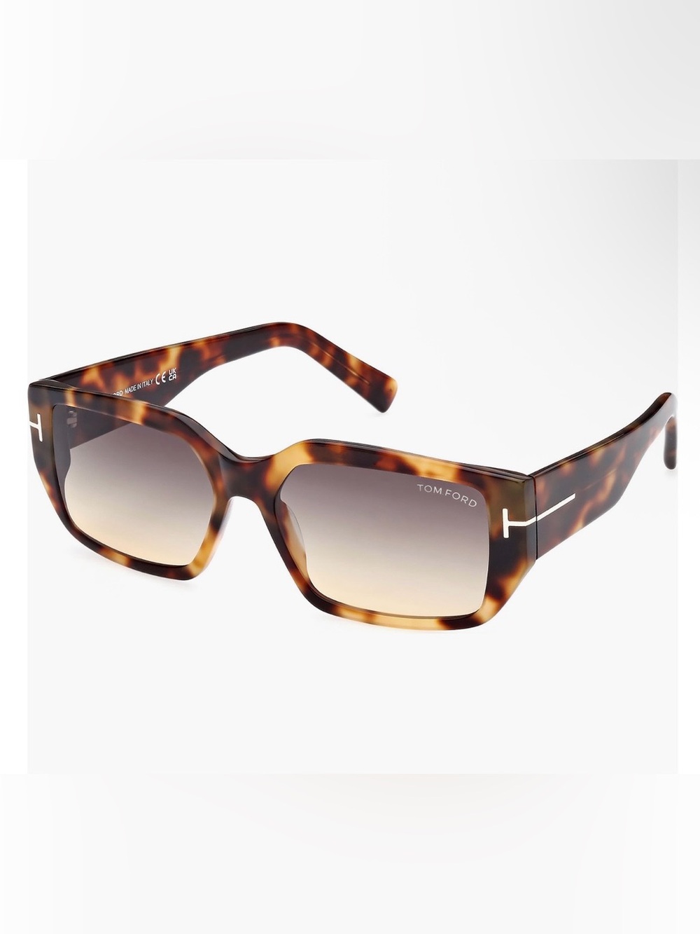 Tom Ford Tortoiseshell Sunglasses with Brown Gradient Lenses - Picture 3 of 6